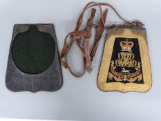 An early 19thC c1820 3rd (King's Own) Light Dragoons officer's sabretache full dress together with