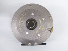 J W Young and Sons Muliflyer 1560 fly fishing reel in soft case