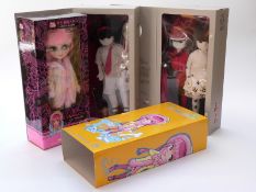 Two Little Apple Dolls and a Tangkou doll,