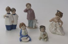 Five Nao child / baby figures