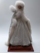 Lillian Middleton bisque headed doll with open mouth, fixed blue eyes and jointed body, 70cm tall,