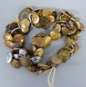 A quantity of various early 20thC and later buttons including military,