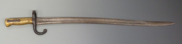 French M1866 chassepot bayonet dated 1871,