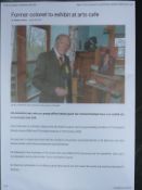 A quantity of examples of lace bark with small extract relating them to Major F Pennington together