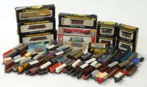 Ninety-three Graham Farish, Lima and other N gauge wagons, tankers,