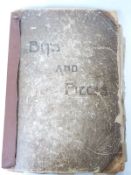 A large WWII scrap album containing posters,