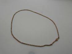 A 9ct rose gold necklace, 10.