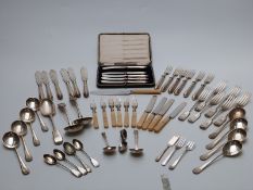 Quantity of silver plated cutlery including Mappin & Webb,