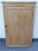 Victorian pine cupboard W77 x D26 x H122cm