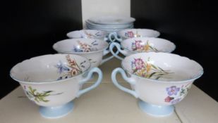 Six Shelley Wild Flowers pattern trios