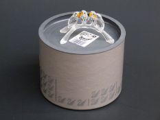 Swarovski Crystal cut glass Baby Lovebirds On Branch, 5.