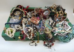 A collection of costume jewellery