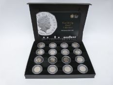 Royal Mint fortieth anniversary of the fifty pence piece 1969-2009 coin set,