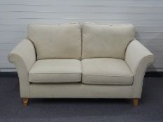 John Lewis upholstered two seater sofa,