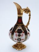 A Royal Crown Derby Imari 1128 pattern ewer