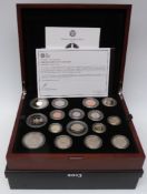 Royal mint 2013 UK premium proof coin set comprising sixteen coins in all cased with certificate no.