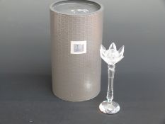 Swarovski Crystal cut glass Waterlily Candle Holder, 19.