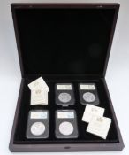 Coin Portfolio Management Company USA silver morgan dollars in slabs, four in all,