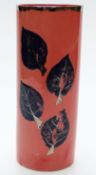 Carltonware cylindrical vase marked Studio Trial and FJS 1/1,