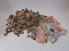 A collection of overseas coinage, largely early to mid-20thC,