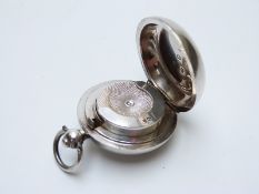 Edward VII hallmarked silver sovereign case or holder, Chester 1903, maker's mark indistinct,