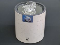 Swarovski Collector's Society Crystal Save Me The Seals Annual Edition 1991 on mirror base, 5.