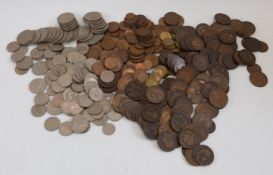 A collection of sundry UK coinage Victoria onwards,