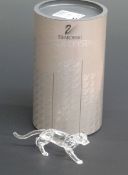 Swarovski Crystal cut glass Leopard, 5cm tall,