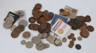 A quantity of Victorian and later coins