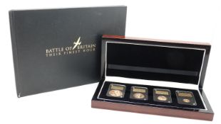 Battle of Britain 75th Anniversary gold sovereign set comprising double, full,