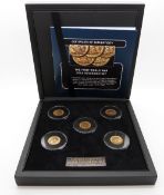 Bradford Exchange WWI gold sovereign set comprising five gold full sovereigns 1914-1918,