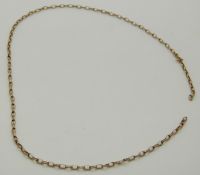 Two 9ct gold necklaces, 3.