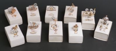 Ten Swarovski Crystal Memories Classics