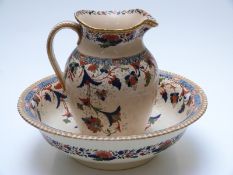 Victorian bowl and pitcher,