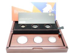 The Royal Mint gold proof six coin Britannia set 2015; comprising £100, £50, £25, £10,