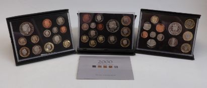 Royal Mint proof coin collections comprising 2009, 2010 and 2011,