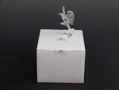 Swarovski Crystal cut glass Bald Eagle, 13cm tall,