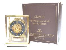 Jaeger-LeCoultre Atmos clock in gilt brass case,