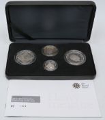 Royal Mint four coin silver proof piedfort collection 2008 'Heavy Measure' cased with certificate