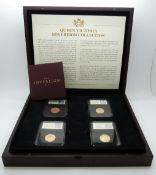 Coin Portfolio Management Company Queen Victoria sovereign collection comprising four gold full