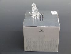 Swarovski Crystal cut glass Cheetah, 10cm tall,