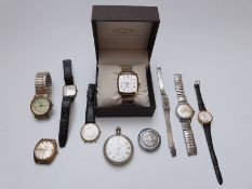 Ten various ladies and gentleman's wrist and pocket watches including G A Baker & Son and Mann of