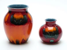 Two Poole Pottery vases,