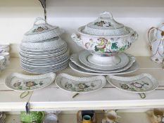 Ashworth Brothers Hanley dinnerware including large soup tureen etc,