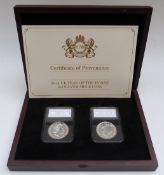 Coin Portfolio Management Company 2014 Year of the Horse 1oz silver mule coin comprising two cased