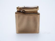 9ct gold Colibri Monogas lighter, height 4.