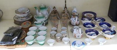 A group of ceramics to include Oriental tea set