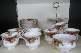 Royal Albert Old Country Roses part tea service