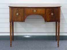 19thC mahogany desk W99 x D58 x H80cm