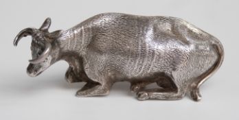 James Dixon & Son Victorian hallmarked silver cow, no date letter but maker's mark circa mid 19thC,